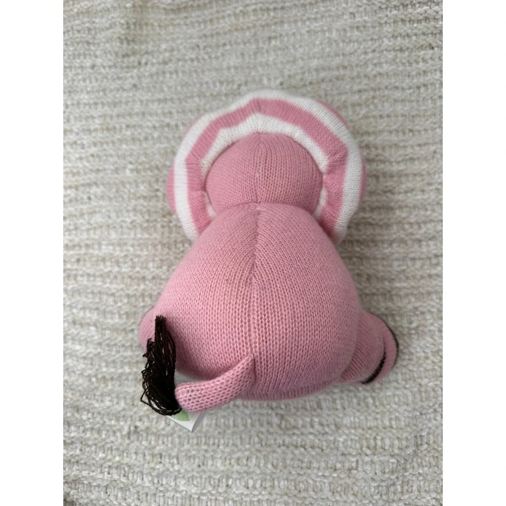 Animal Adventure Jungle Knits Lion Plush Pink Striped Stuffed Animal Toy 8in‎